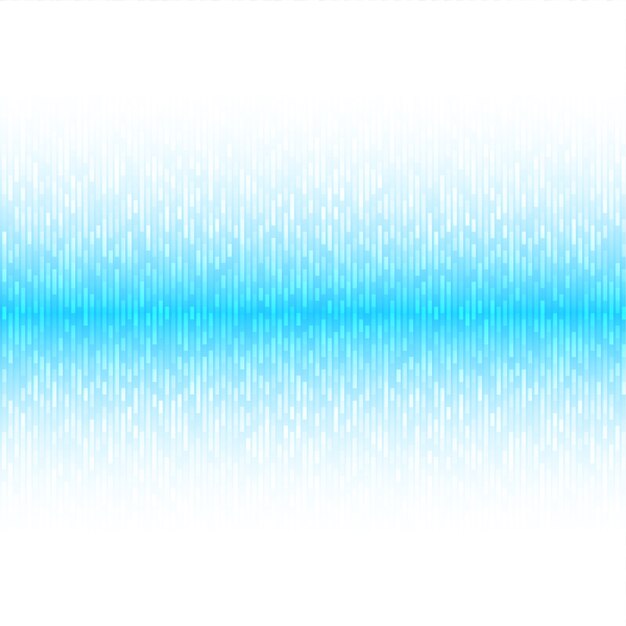 Vecteur fond de lignes abstraites technologie bleu clair. ondes sonores oscillant