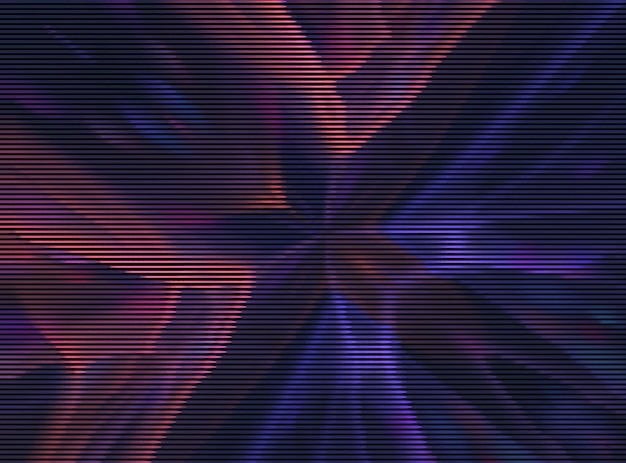 Fond de lignes déformées vectorielles, illusion d'optique à rayures torsadées, vagues moirées