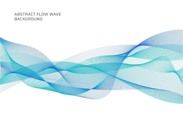 Fond de lignes d'onde de flux abstrait vectoriel