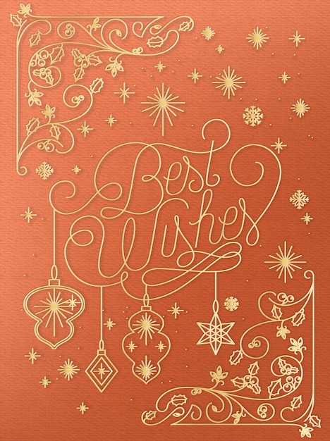 Fond linéaire de Noël avec des éléments