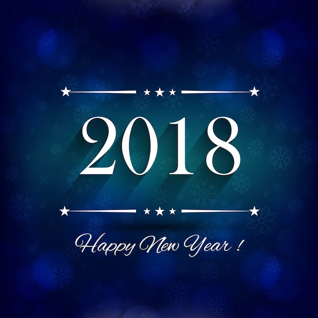 Fond lumineux de 2018 nouvel an moderne