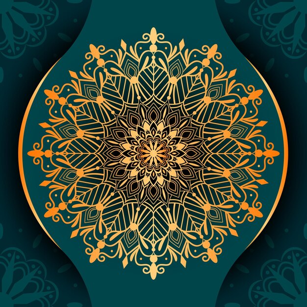 Fond De Luxe Mandala Doré