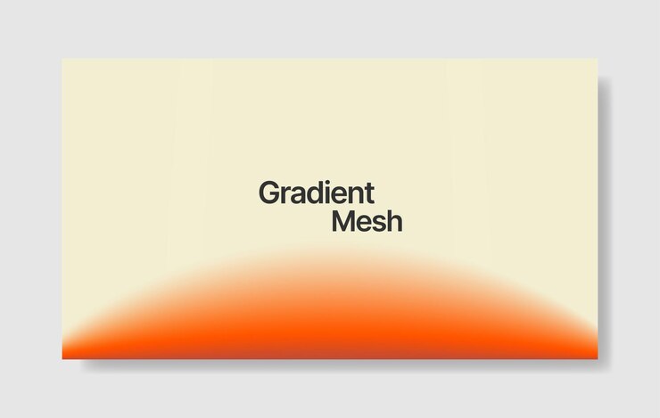 Vecteur fond de maille dégradé flou abstrait orange
