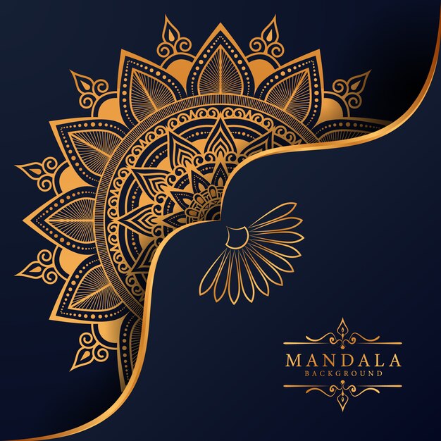 Fond De Mandala Arabesque De Luxe Créatif