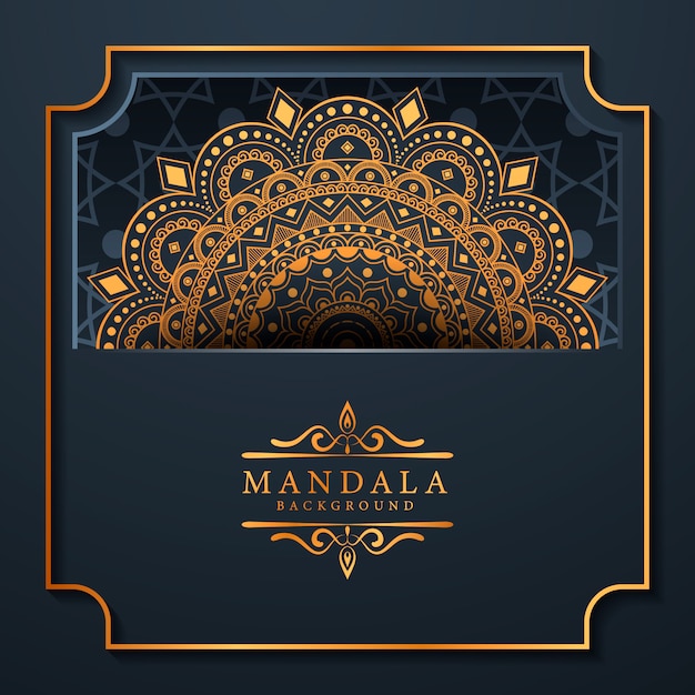 Fond De Mandala Arabesque De Luxe Créatif