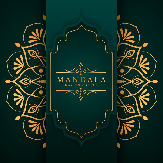 Fond de mandala arabesque de luxe créatif