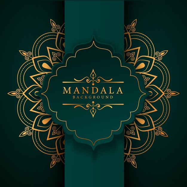 Fond De Mandala Arabesque De Luxe Créatif