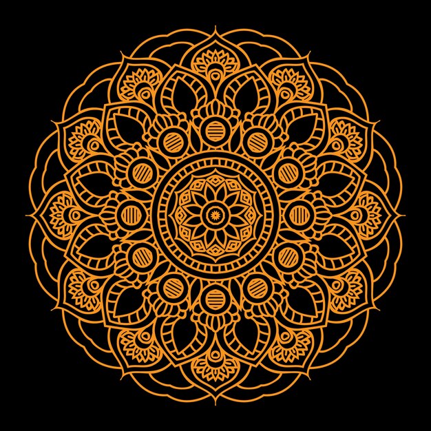 Vecteur fond de mandala arabesque