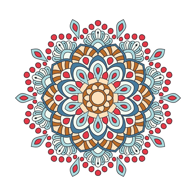 Fond De Mandala Coloré Décoratif