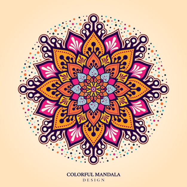 Un fond de mandala coloré