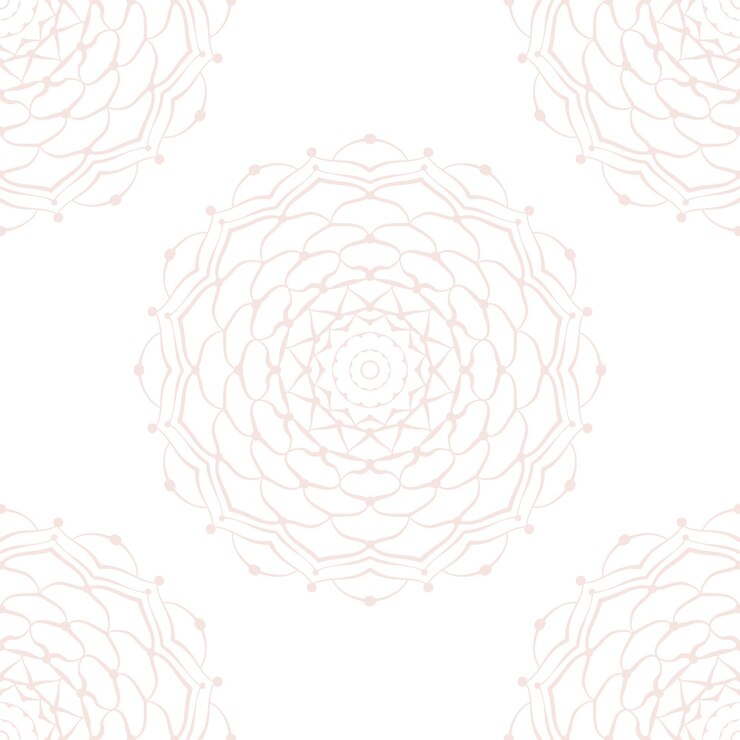 Fond de mandala dentelle transparente Motif oriental Texture vectorielle décorative avec des éléments de style ethnique