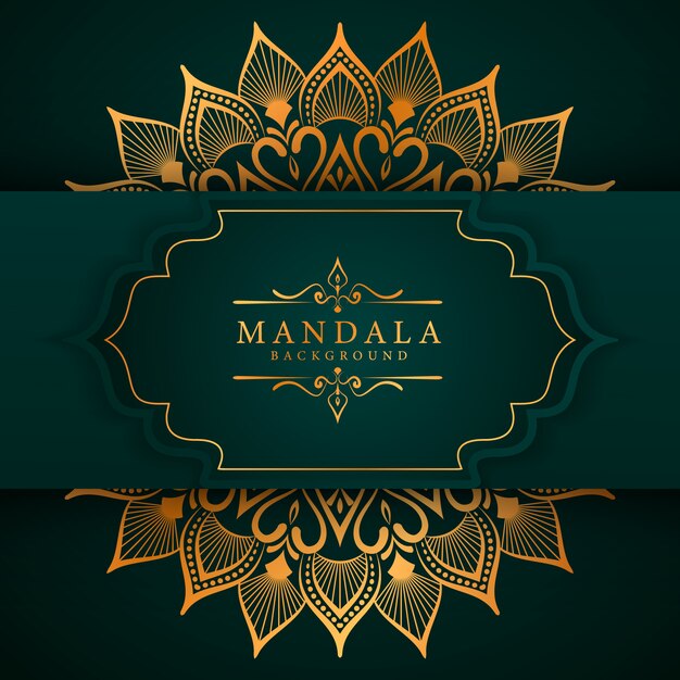 Fond De Mandala élégant De Luxe De Style Ramadan