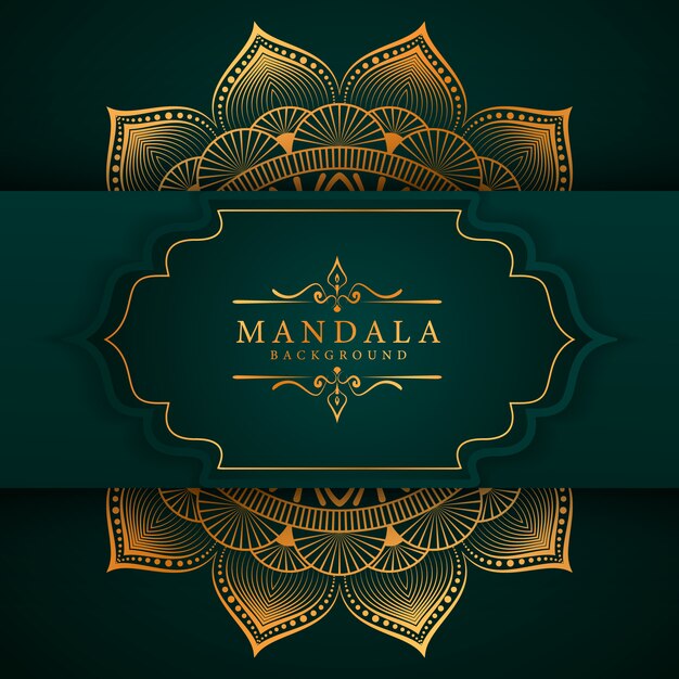 Fond De Mandala élégant De Luxe De Style Ramadan