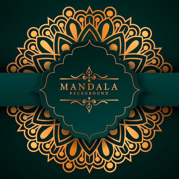 Fond De Mandala élégant De Luxe De Style Ramadan