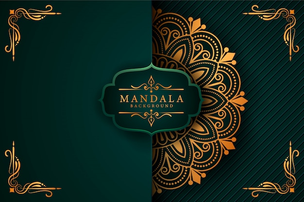 Fond De Mandala élégant De Luxe De Style Ramadan
