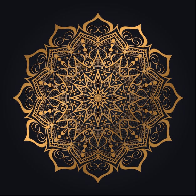 Fond De Mandala De Luxe Avec Arabesque Moderne