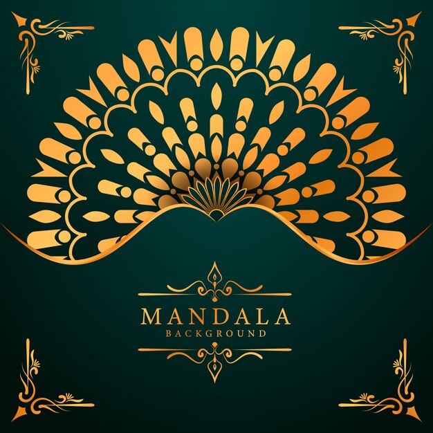 Fond De Mandala De Luxe, Carte De Voeux