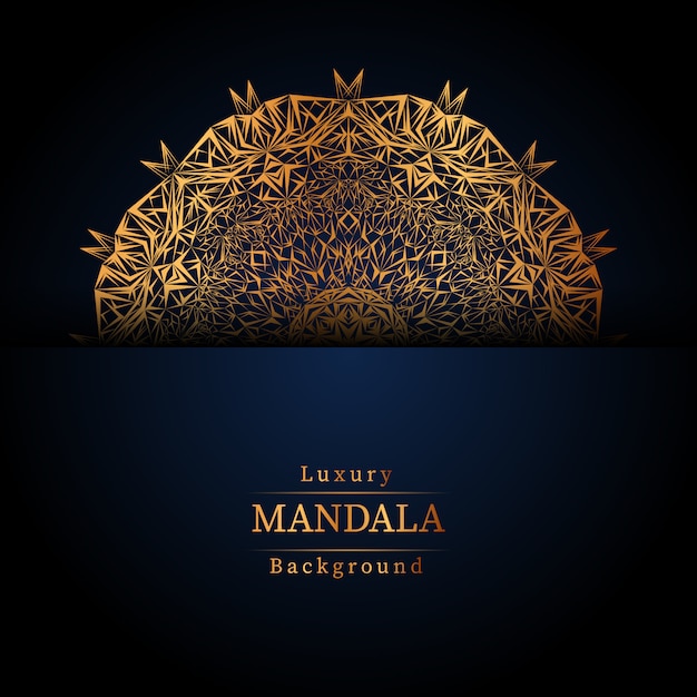 Fond De Mandala De Luxe Créatif Avec De L'or