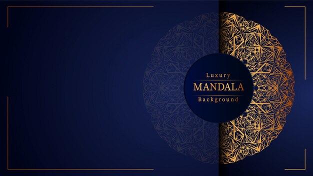 Fond De Mandala De Luxe Créatif Avec De L'or