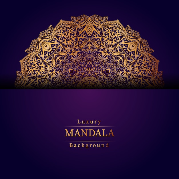 Fond de mandala de luxe créatif