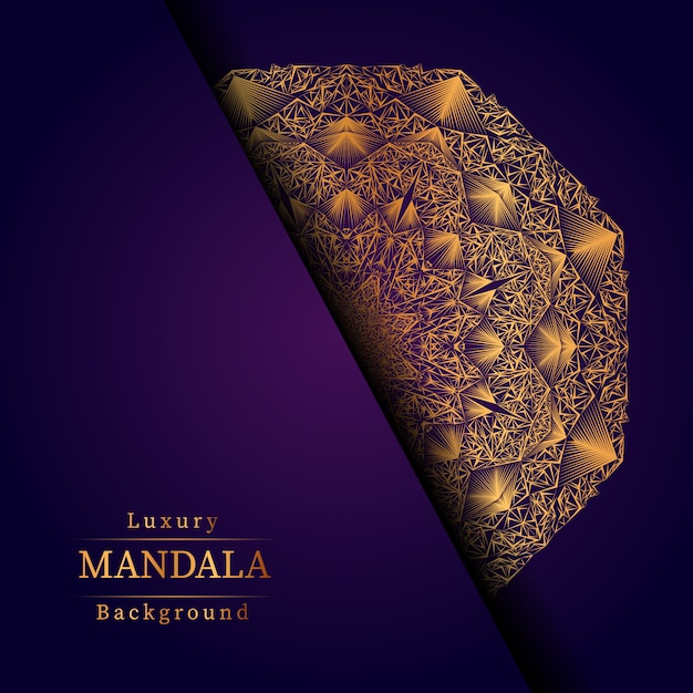 Fond de mandala de luxe créatif