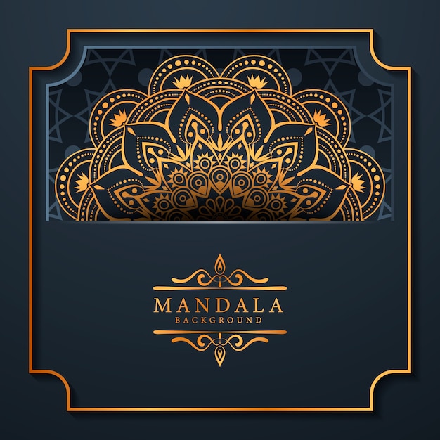 Fond de mandala de luxe créatif