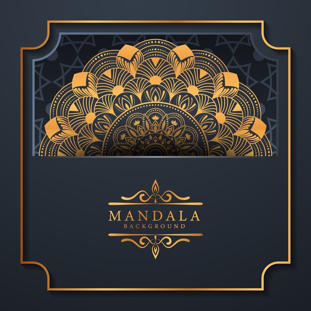 Fond de mandala de luxe créatif