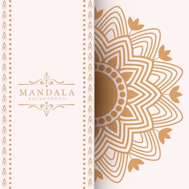 Fond de mandala de luxe créatif