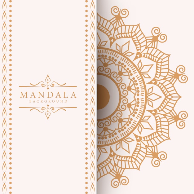 Fond de mandala de luxe créatif