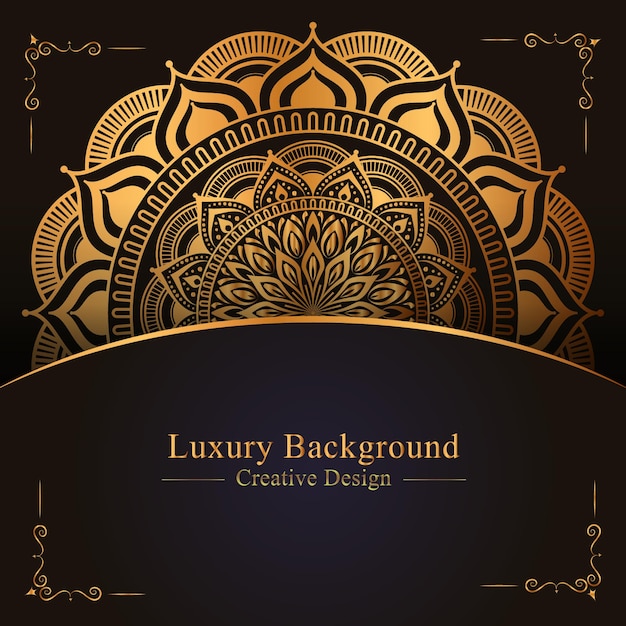 Fond De Mandala De Luxe Avec Dégradé De Couleur
