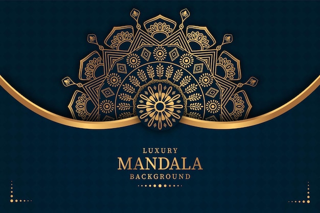 Vecteur fond de mandala de luxe invitation de mariage vecteur premium