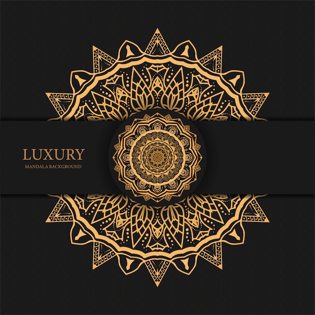 Fond De Mandala De Luxe Avec Motif Arabesque Doré Design Arabe Islamique