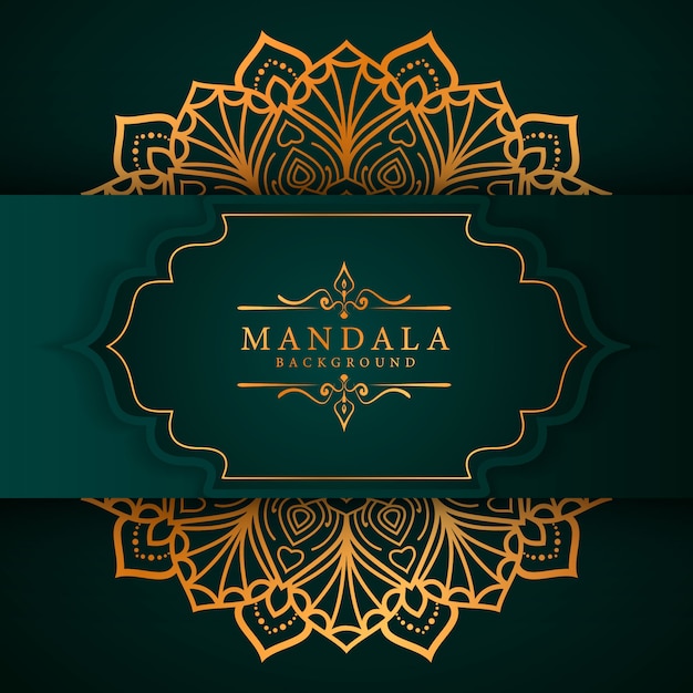 Fond De Mandala De Luxe Avec Motif Arabesque Doré Style Islamique Arabe