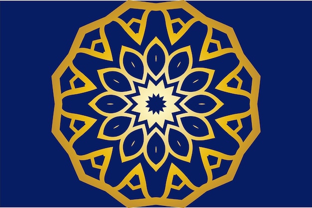 Fond De Mandala De Luxe Avec Motif Arabesque Doré Style Oriental Islamique Arabe