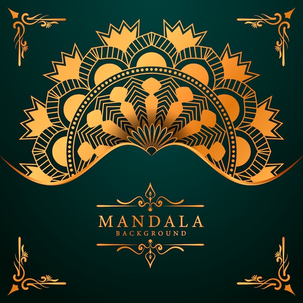 Fond De Mandala De Luxe Pour Invitation De Mariage De Couverture De Livre