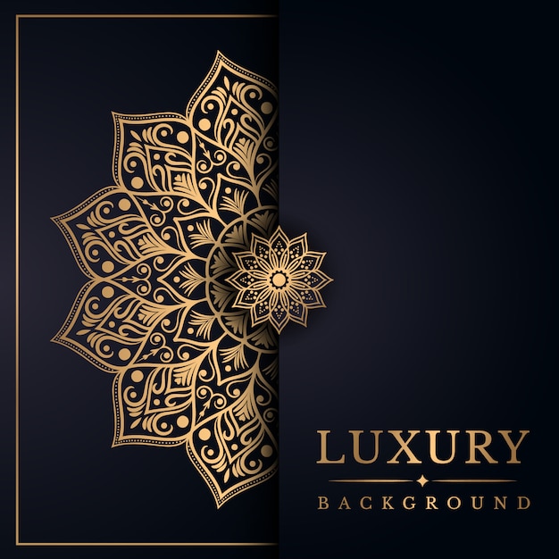 Fond De Mandala De Luxe Avec Style Arabe Arabesque Design Doré Est