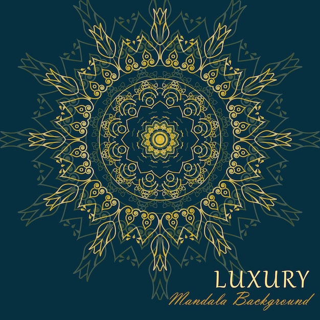 Fond De Mandala De Luxe Vectoriel Gratuit