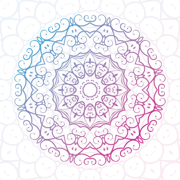 Vecteur fond de mandala avec motif arabesque doré style oriental islamique arabe