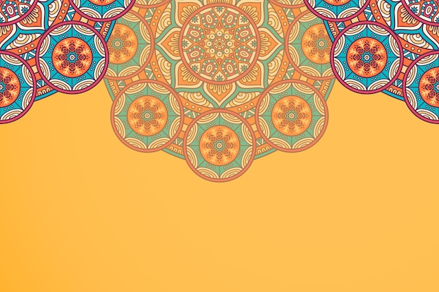 Fond de mandala motif ethnique