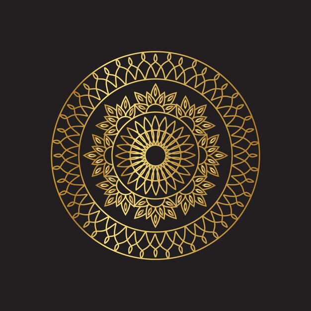 Fond De Mandala D'or