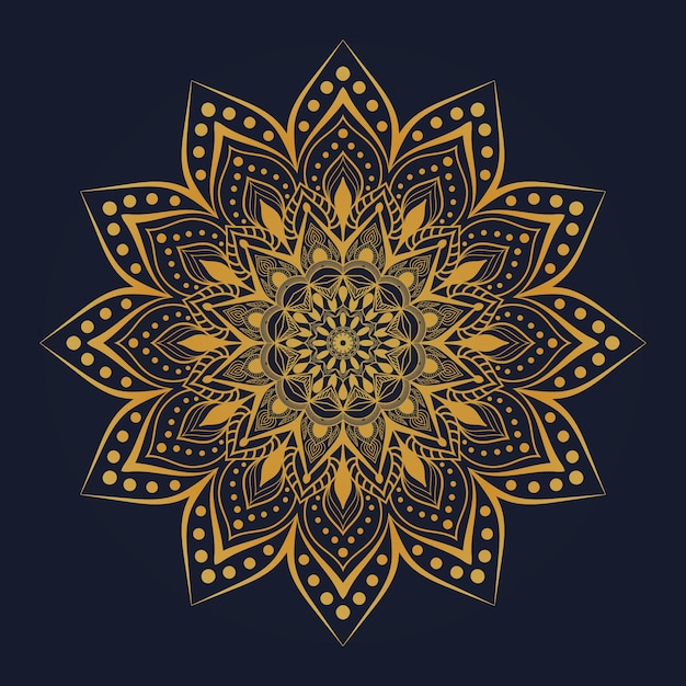 Fond De Mandala De Style Ramadan Arabe Ornemental Décoratif De Luxe