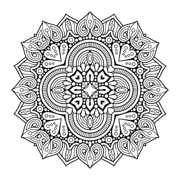 Fond De Mandala De Vecteur