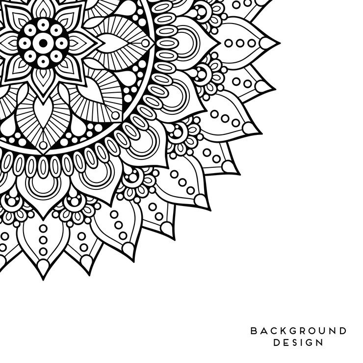 Vecteur fond de mandala de vecteur
