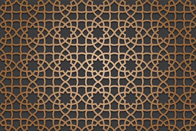 Vecteur un fond marron et noir avec un motif de cercles et de lignes.