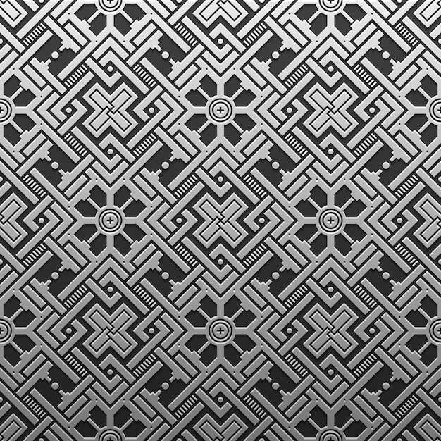 Fond Métallique Argent / Platine Avec Motif Géométrique. élégant Style De Luxe.