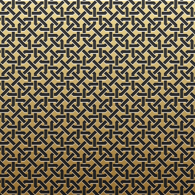 Fond métallique doré avec motif géométrique. Élégant style de luxe.