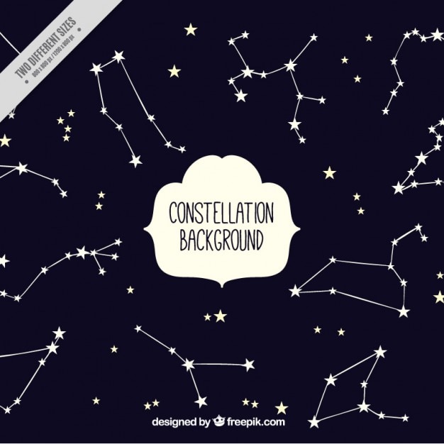 Fond Mignon Avec Des étoiles Et Des Constellations