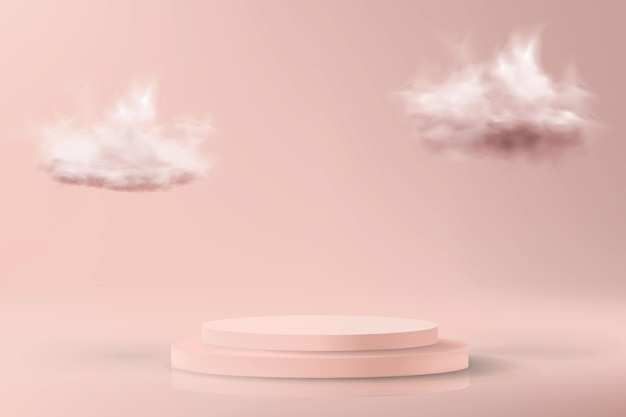 Fond minimaliste dans des couleurs roses pastel