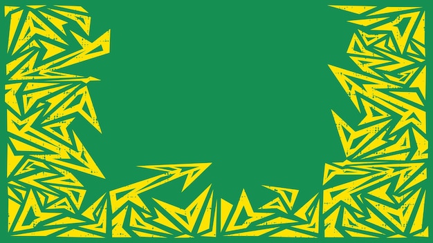 Fond de modèle de conception abstraite en jaune et vert