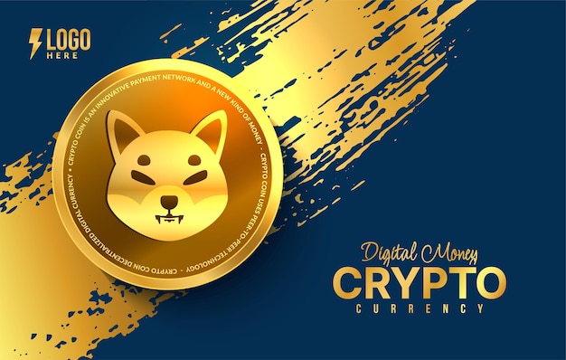 Fond de monnaie crypto Shiba inu Échange d'argent numérique de la technologie Blockchain